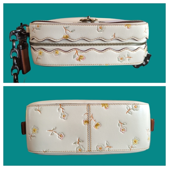 🦄HTF 1941 Tea Rose Turnlock Camera bag with vintage floral print - Picture 5 of 12